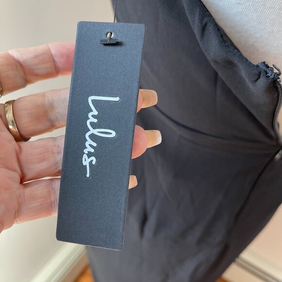 Lulus Sleeveless Black Ruched Maxi Dress Size Small - Picture 4 of 7